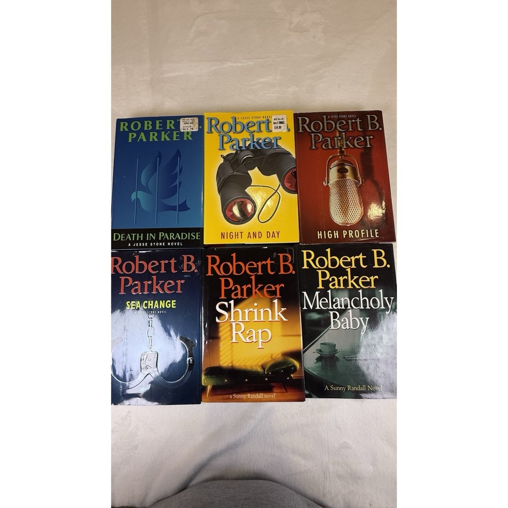 Robert B Parker Hardcover Book Lot 6 Jesse Stone Sunny Randall Mystery Novels